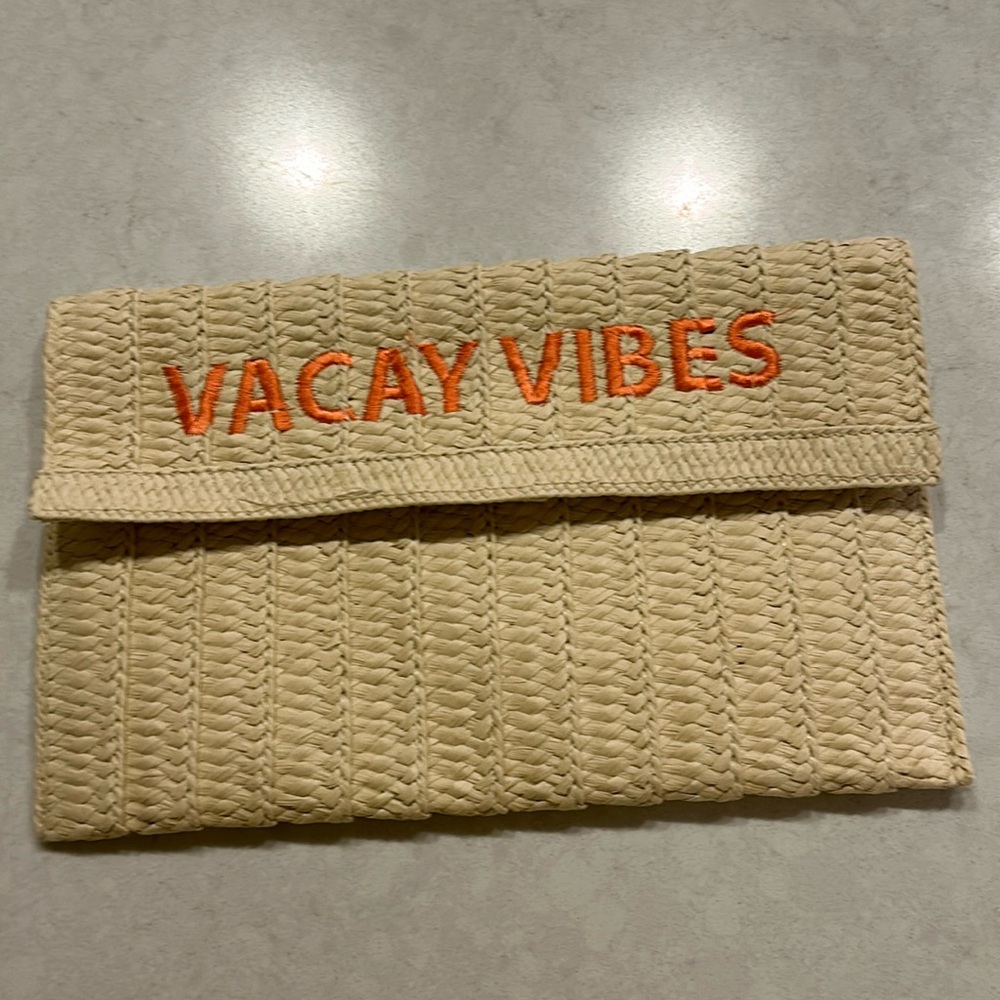 Neiman Marcus Vacay Vibes Envelope Clutch NWOT